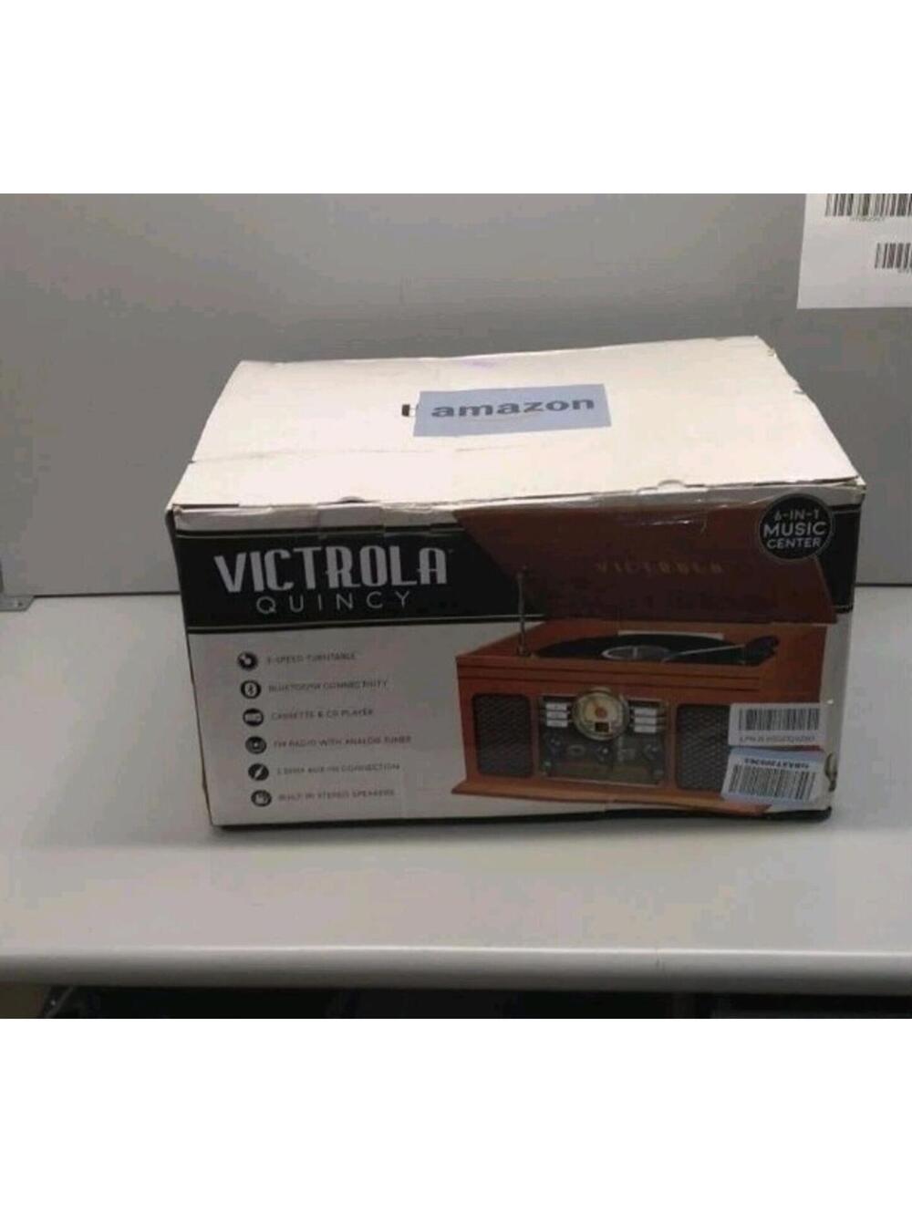 Victrola The Quincy 6-in-1 Bluetooth Record Player & Multimedia Center - Picture 3 of 3